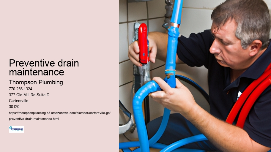 Preventive drain maintenance